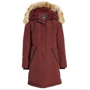 Sam Edelman Faux Fur Trim Down Parka